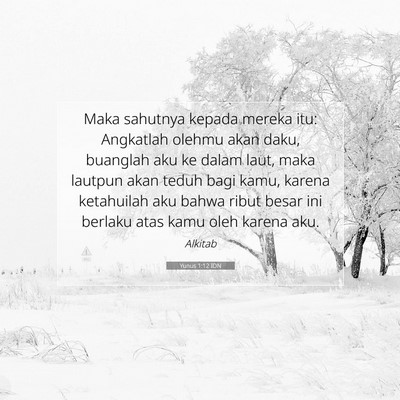 Yunus 1:12 Ayat Alkitab Dijelaskan