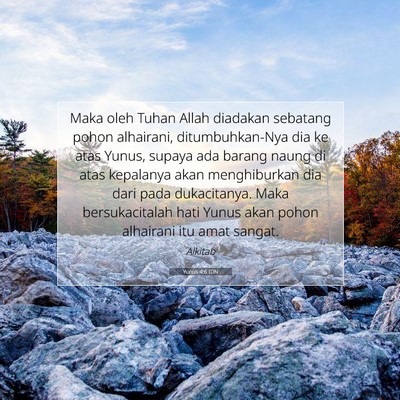 Yunus 4:6 IDN Gambar Ayat Alkitab