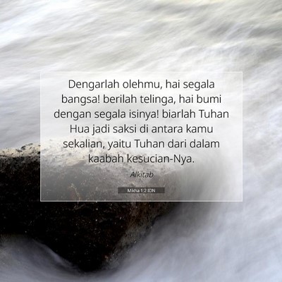 Mikha 1:2 Ayat Alkitab Dijelaskan