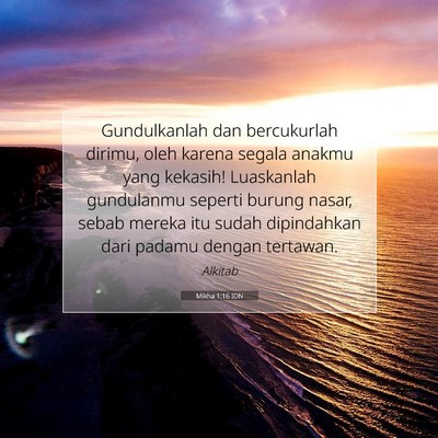 Mikha 1:16 Ayat Alkitab Dijelaskan
