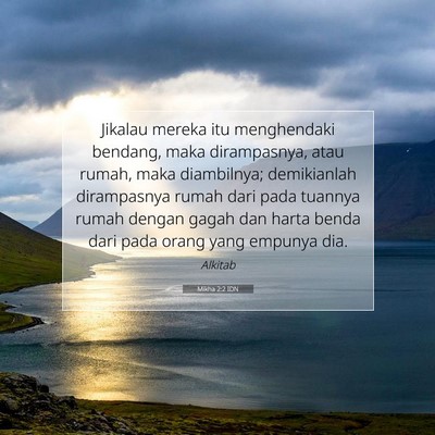 Mikha 2:2 IDN Gambar Ayat Alkitab