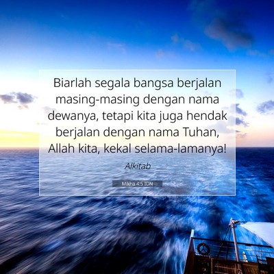 Mikha 4:5 IDN Gambar Ayat Alkitab