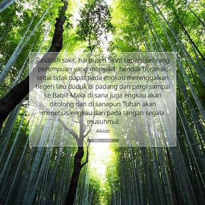 Mikha 4:10 Ayat Alkitab Dijelaskan
