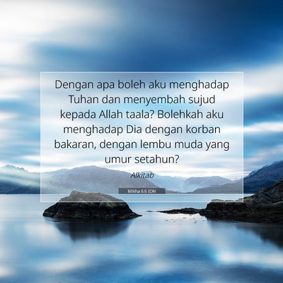 Mikha 6:6 IDN Gambar Ayat Alkitab