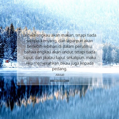 Mikha 6:14 IDN Gambar Ayat Alkitab