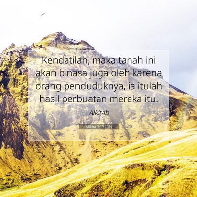 Mikha 7:13 IDN Gambar Ayat Alkitab