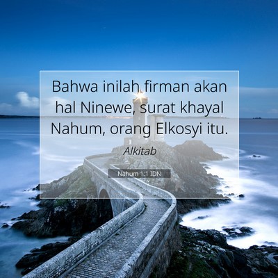 Nahum 1:1 Ayat Alkitab Dijelaskan