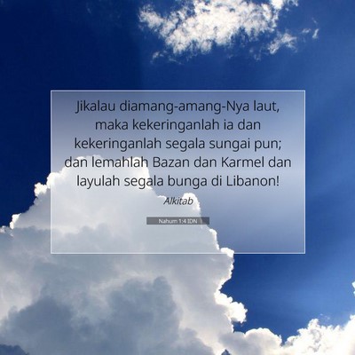 Nahum 1:4 Ayat Alkitab Dijelaskan