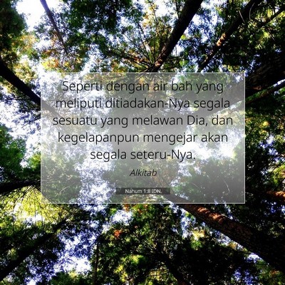 Nahum 1:8 Ayat Alkitab Dijelaskan