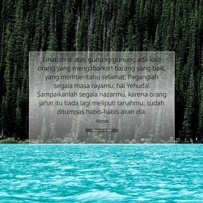 Nahum 1:15 Ayat Alkitab Dijelaskan
