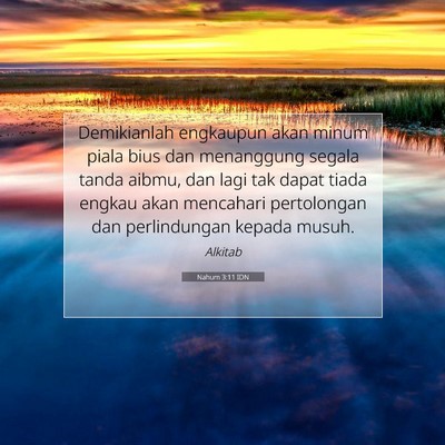 Nahum 3:11 IDN Gambar Ayat Alkitab