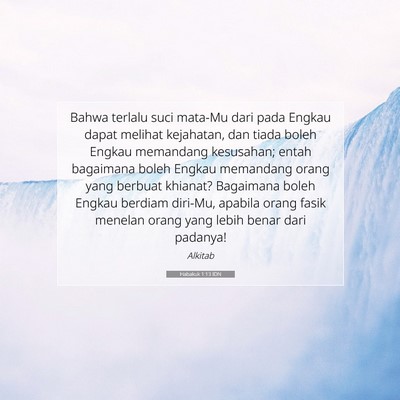 Habakuk 1:13 Ayat Alkitab Dijelaskan