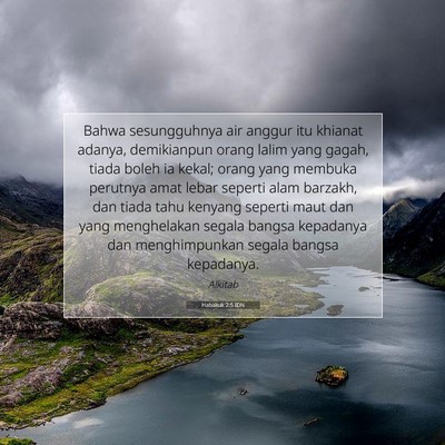 Habakuk 2:5 IDN Gambar Ayat Alkitab