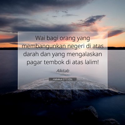 Habakuk 2:12 IDN Gambar Ayat Alkitab