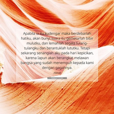 Habakuk 3:16 IDN Gambar Ayat Alkitab
