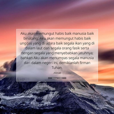 Zefanya 1:3 Ayat Alkitab Dijelaskan