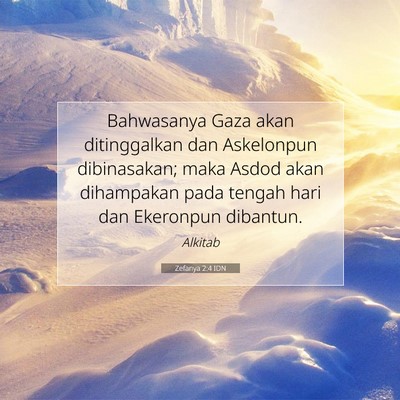 Zefanya 2:4 IDN Gambar Ayat Alkitab