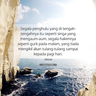 Zefanya 3:3 IDN Gambar Ayat Alkitab