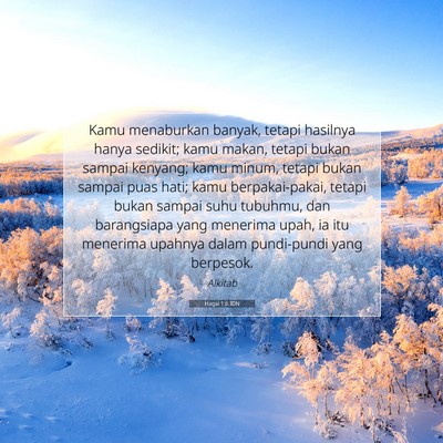 Hagai 1:6 Ayat Alkitab Dijelaskan