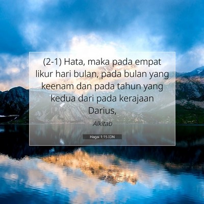 Hagai 1:15 Ayat Alkitab Dijelaskan