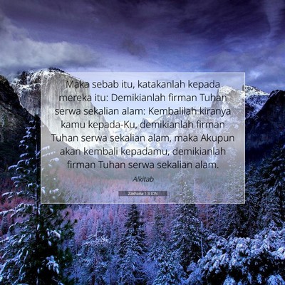 Zakharia 1:3 Ayat Alkitab Dijelaskan