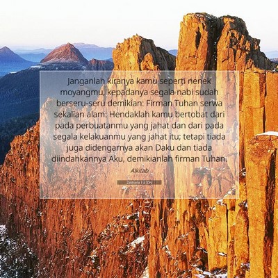 Zakharia 1:4 Ayat Alkitab Dijelaskan