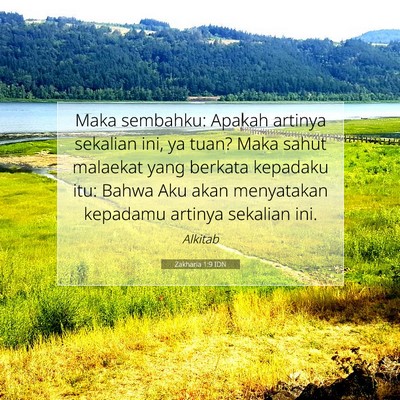 Zakharia 1:9 Ayat Alkitab Dijelaskan