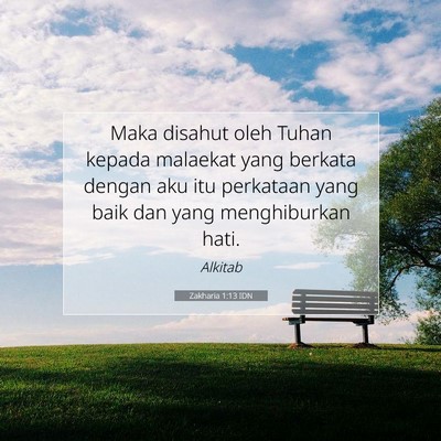 Zakharia 1:13 Ayat Alkitab Dijelaskan