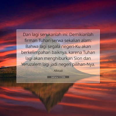 Zakharia 1:17 Ayat Alkitab Dijelaskan