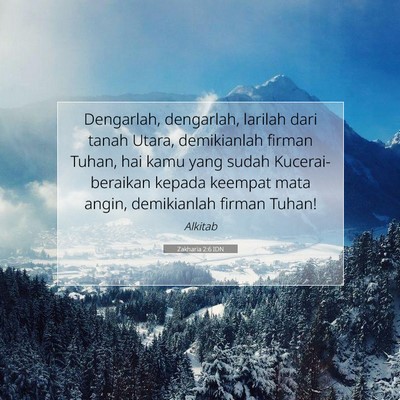 Zakharia 2:6 IDN Gambar Ayat Alkitab