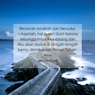 Zakharia 2:10 IDN Gambar Ayat Alkitab