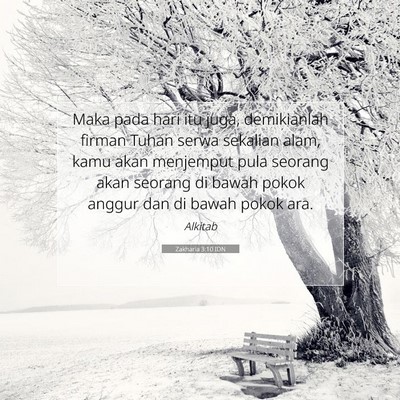 Zakharia 3:10 Ayat Alkitab Dijelaskan