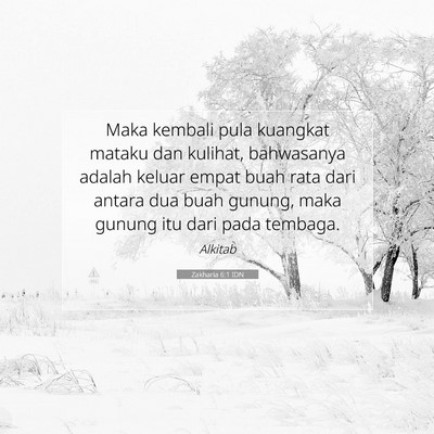 Zakharia 6:1 IDN Gambar Ayat Alkitab
