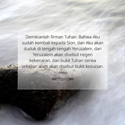 Zakharia 8:3 IDN Gambar Ayat Alkitab