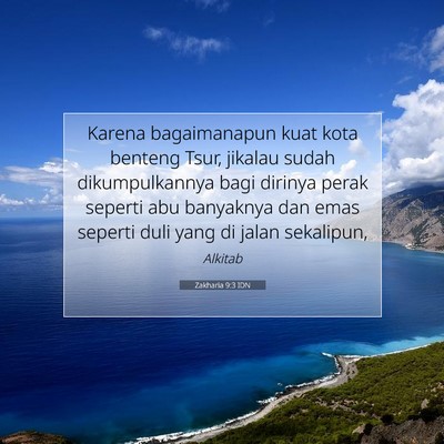 Zakharia 9:3 IDN Gambar Ayat Alkitab