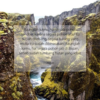 Zakharia 11:2 IDN Gambar Ayat Alkitab