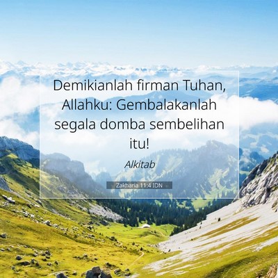 Zakharia 11:4 Ayat Alkitab Dijelaskan