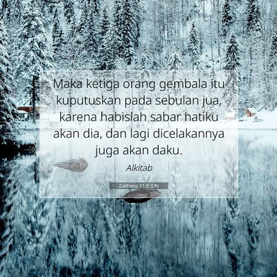 Zakharia 11:8 IDN Gambar Ayat Alkitab