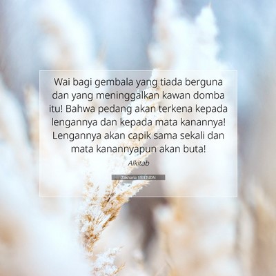 Zakharia 11:17 IDN Gambar Ayat Alkitab