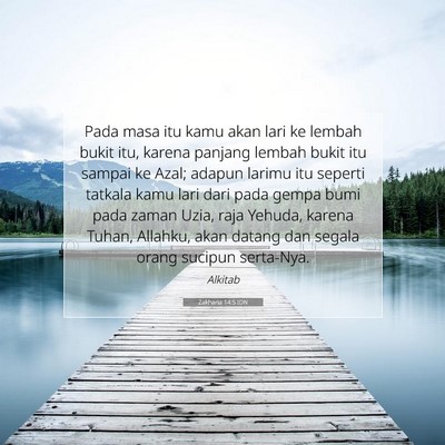 Zakharia 14:5 IDN Gambar Ayat Alkitab