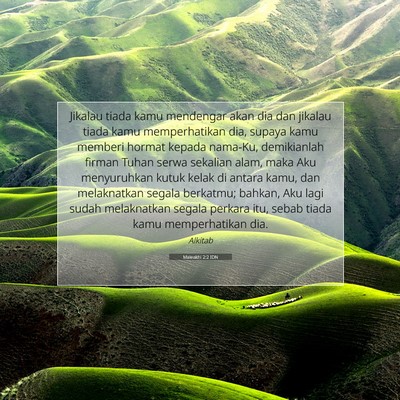 Maleakhi 2:2 IDN Gambar Ayat Alkitab