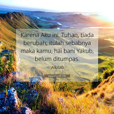 Maleakhi 3:6 IDN Gambar Ayat Alkitab
