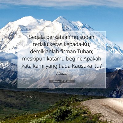 Maleakhi 3:13 IDN Gambar Ayat Alkitab