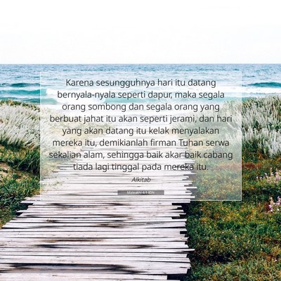 Maleakhi 4:1 IDN Gambar Ayat Alkitab