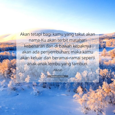 Maleakhi 4:2 IDN Gambar Ayat Alkitab