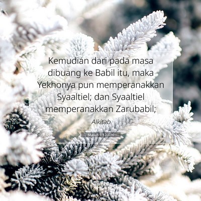 Matius 1:12 Ayat Alkitab Dijelaskan