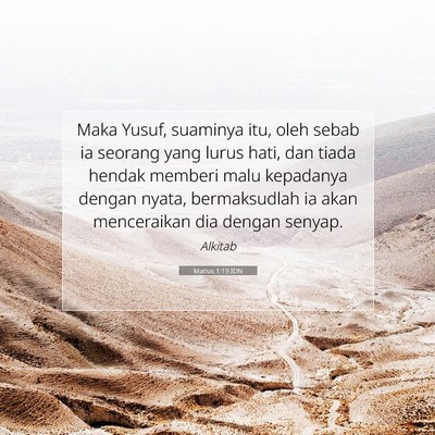 Matius 1:19 Ayat Alkitab Dijelaskan