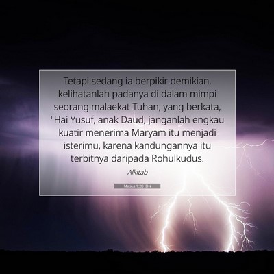 Matius 1:20 Ayat Alkitab Dijelaskan