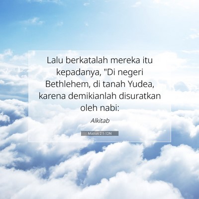 Matius 2:5 IDN Gambar Ayat Alkitab