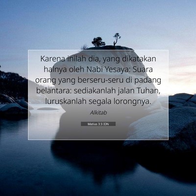 Matius 3:3 Ayat Alkitab Dijelaskan